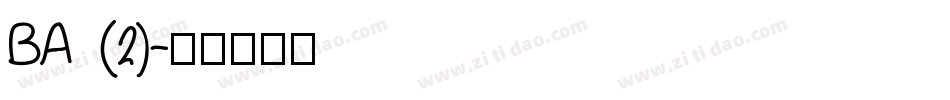 BA (2)字体转换